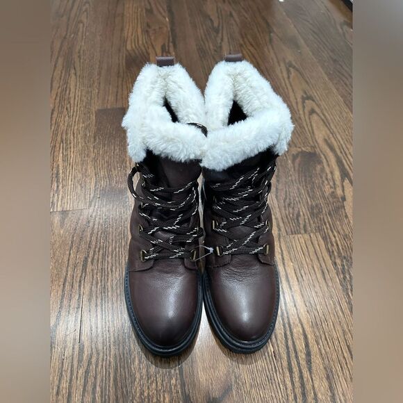 NEW COUGAR Women's Vantage in Dark Brown Leather Boots Size 8 - Picture 1 of 6